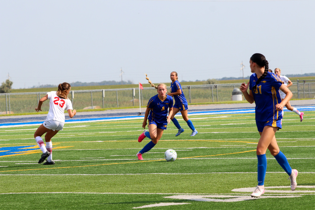 CHS girls soccer team in action