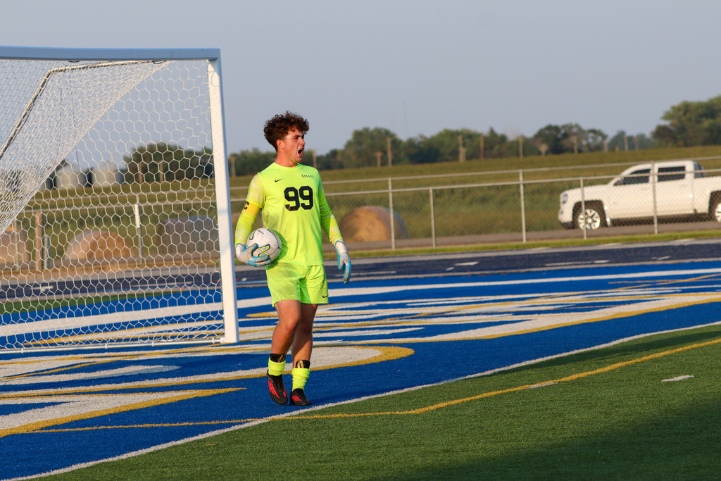 CHS boys soccer goalie during a game