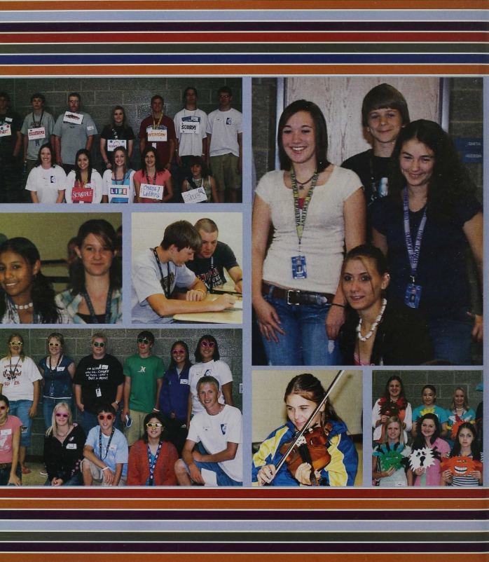 Collage of photos of CHS students from the 2006 yearbook