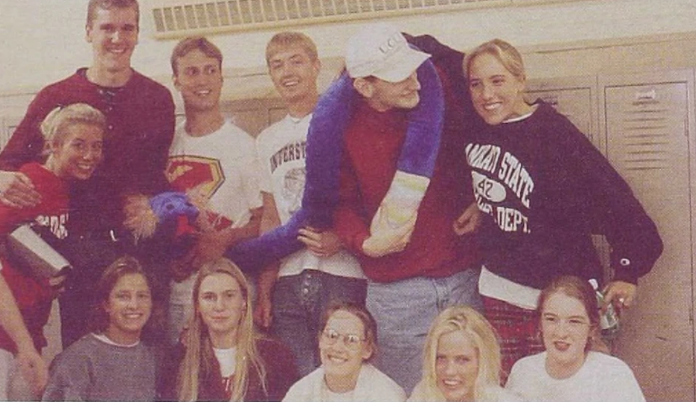 Group photo of CHS students from 1996 yearbook