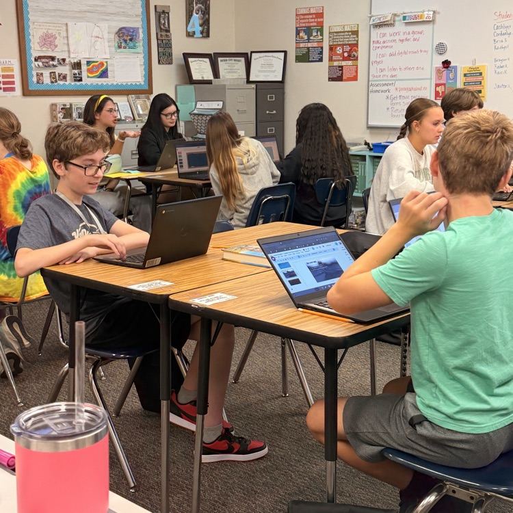 working on presentations