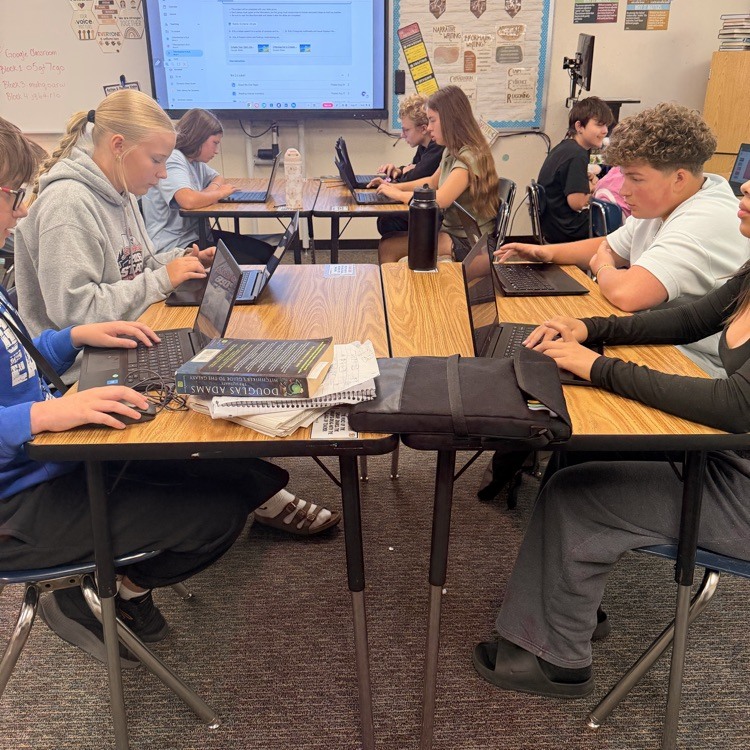 working on presentations