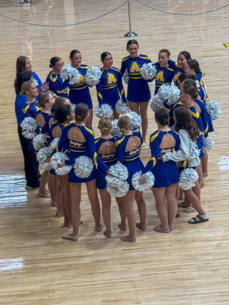 CHS Dance Team before the pom event