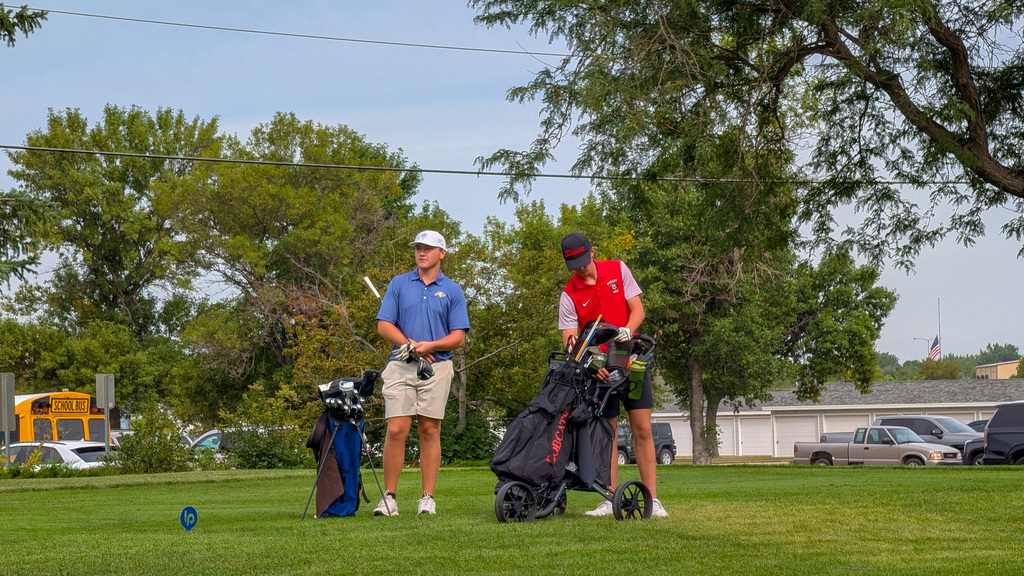 CHS boys golf team member on the golf course