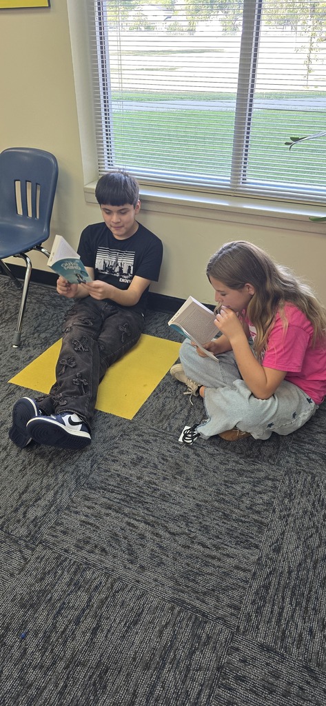 Students in 6th Grade Language Arts at SMS are digging into our first novel of the year by reading with a partner.