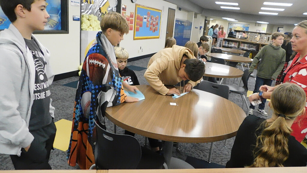 💙💛 Homecoming Week is officially underway! 💛💙 Holgate Middle School kicked off Homecoming Week with Pajama Day! 💤 Homerooms battled it out this morning in a Paper Airplane Contest, earning valuable points for their homerooms toward the Golden Eagle Cup, which will take place FRIDAY! TOMORROW'S THEME: DECADES DAY! Pick your favorite decade and show us what you’ve got! A reminder that participating in dress-up days earns your homeroom points.