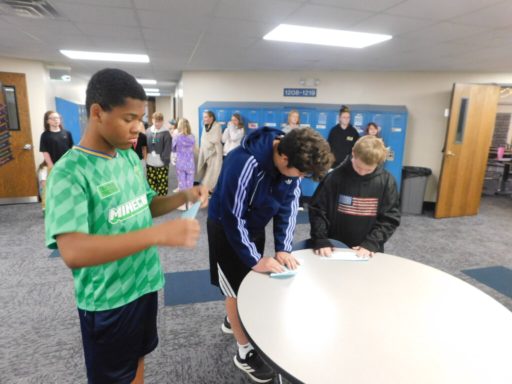 💙💛 Homecoming Week is officially underway! 💛💙 Holgate Middle School kicked off Homecoming Week with Pajama Day! 💤 Homerooms battled it out this morning in a Paper Airplane Contest, earning valuable points for their homerooms toward the Golden Eagle Cup, which will take place FRIDAY! TOMORROW'S THEME: DECADES DAY! Pick your favorite decade and show us what you’ve got! A reminder that participating in dress-up days earns your homeroom points.