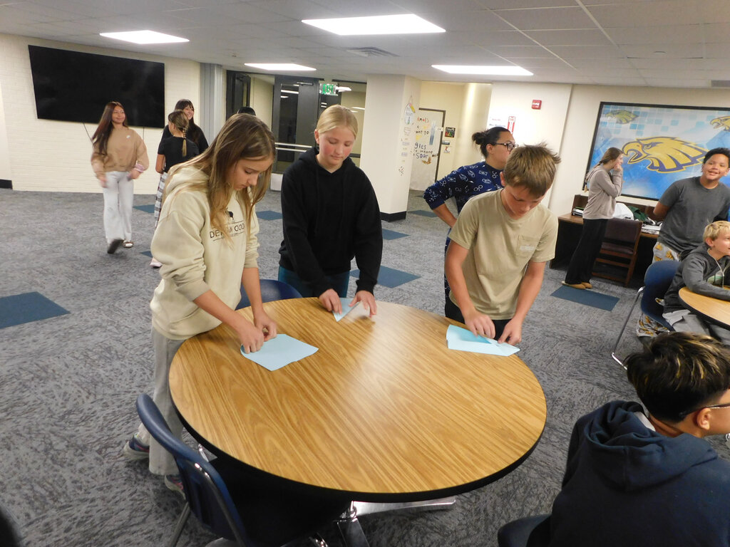 💙💛 Homecoming Week is officially underway! 💛💙 Holgate Middle School kicked off Homecoming Week with Pajama Day! 💤 Homerooms battled it out this morning in a Paper Airplane Contest, earning valuable points for their homerooms toward the Golden Eagle Cup, which will take place FRIDAY! TOMORROW'S THEME: DECADES DAY! Pick your favorite decade and show us what you’ve got! A reminder that participating in dress-up days earns your homeroom points.