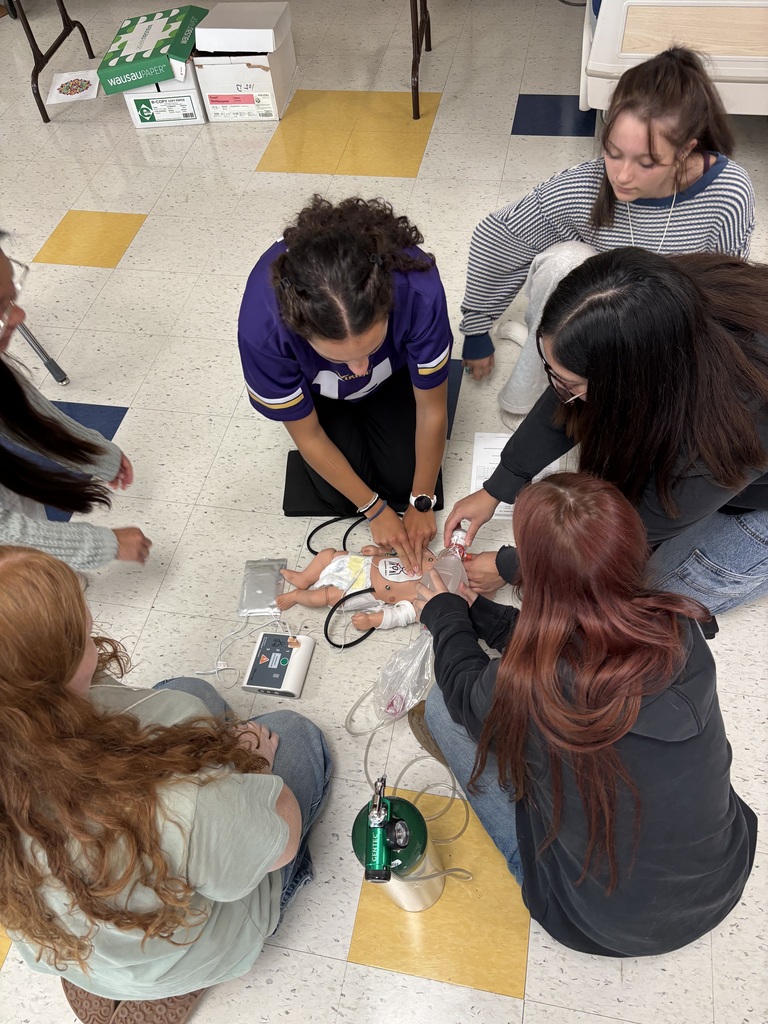 EMR students practicing respiratory skills at ATEC