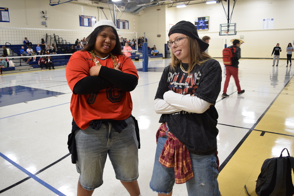 🎉 HOMECOMING DAY 2! 🎉  Today was DECADES DAY at HMS—and our students definitely dressed the part! 🕺💃📻  This morning, homerooms went face-to-face in a cup stacking challenge! 🥤⚡️ Congratulations to our winning homerooms who are one step closer to taking home the 🏆 Golden Eagle Cup!  📸 REMINDER: TOMORROW IS PICTURE DAY! Make sure you dress your best and bring your best smile! 😁  GO EAGLES! 💙💛🦅
