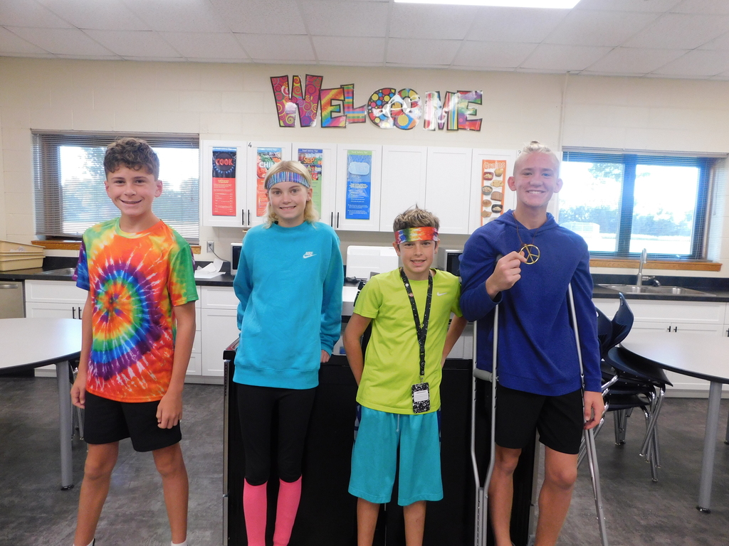 🎉 HOMECOMING DAY 2! 🎉  Today was DECADES DAY at HMS—and our students definitely dressed the part! 🕺💃📻  This morning, homerooms went face-to-face in a cup stacking challenge! 🥤⚡️ Congratulations to our winning homerooms who are one step closer to taking home the 🏆 Golden Eagle Cup!  📸 REMINDER: TOMORROW IS PICTURE DAY! Make sure you dress your best and bring your best smile! 😁  GO EAGLES! 💙💛🦅