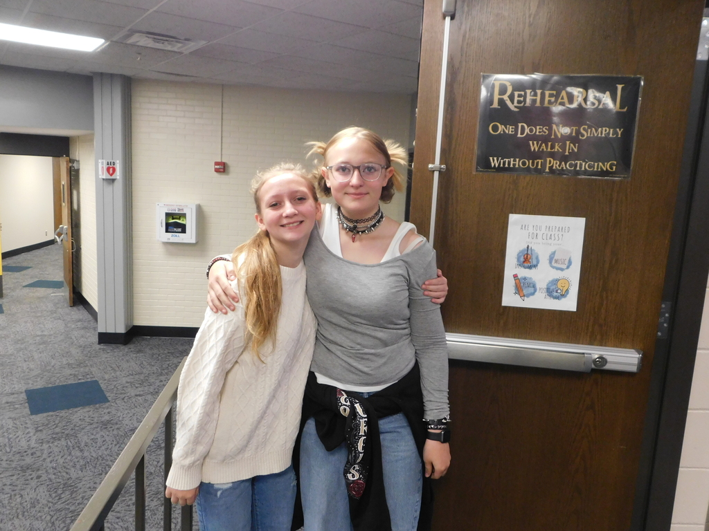 🎉 HOMECOMING DAY 2! 🎉  Today was DECADES DAY at HMS—and our students definitely dressed the part! 🕺💃📻  This morning, homerooms went face-to-face in a cup stacking challenge! 🥤⚡️ Congratulations to our winning homerooms who are one step closer to taking home the 🏆 Golden Eagle Cup!  📸 REMINDER: TOMORROW IS PICTURE DAY! Make sure you dress your best and bring your best smile! 😁  GO EAGLES! 💙💛🦅