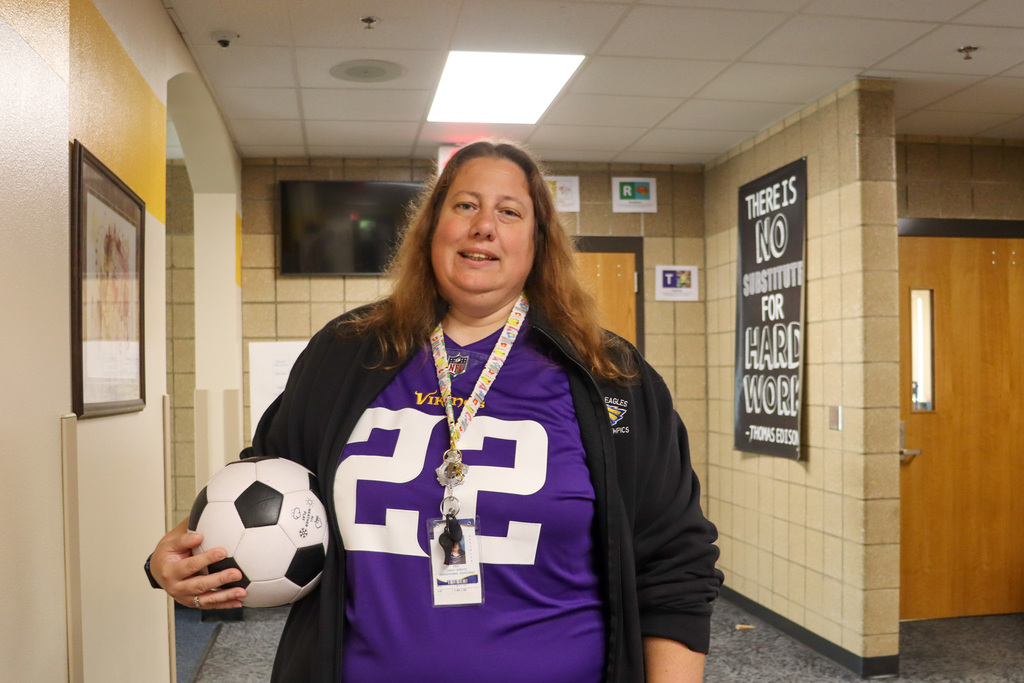 O.M. Tiffany staff member on Tunes and Teams Day