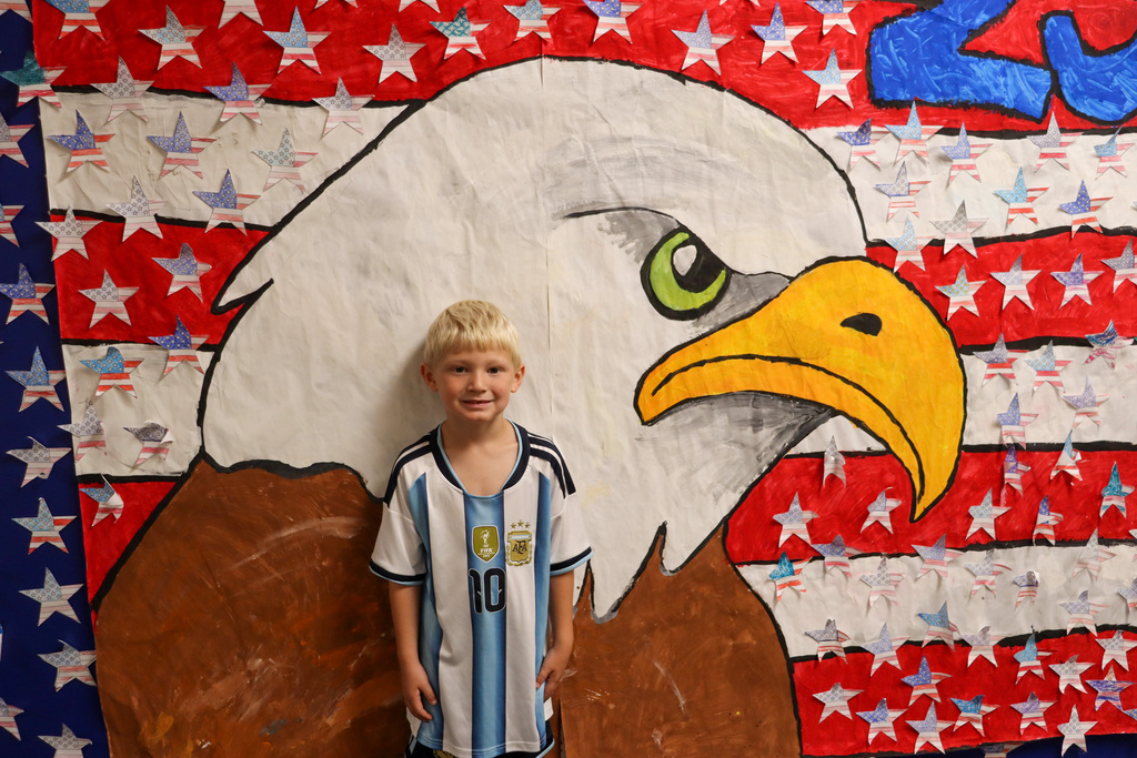 O.M. Tiffany student on Tunes and Teams Day