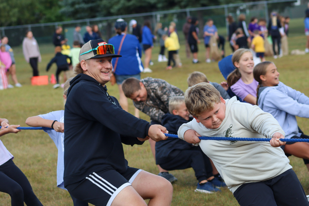 C.C. Lee and CHS students competing in the Eagle Games on Wednesday