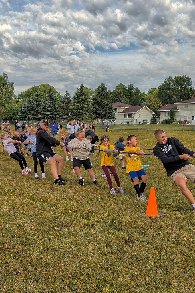 C.C. Lee and CHS students competing in the Eagle Games on Wednesday