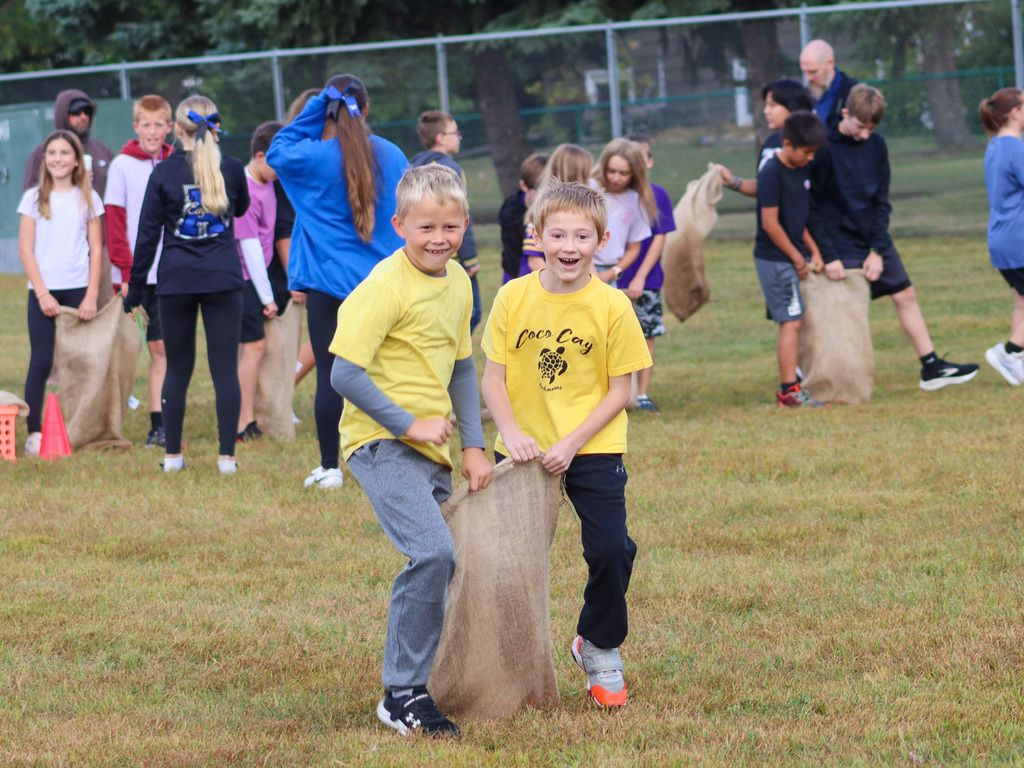 C.C. Lee students competing in the Eagle Games on Wednesday