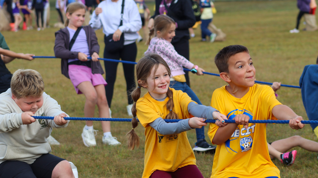C.C. Lee students competing in the Eagle Games on Wednesday