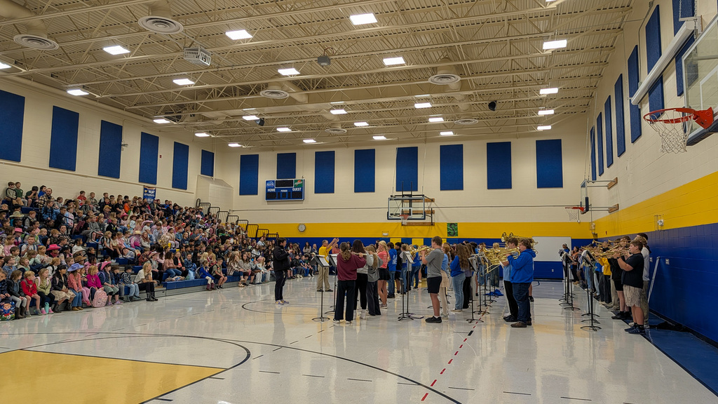 CHS Band performing at Simmons Elementary