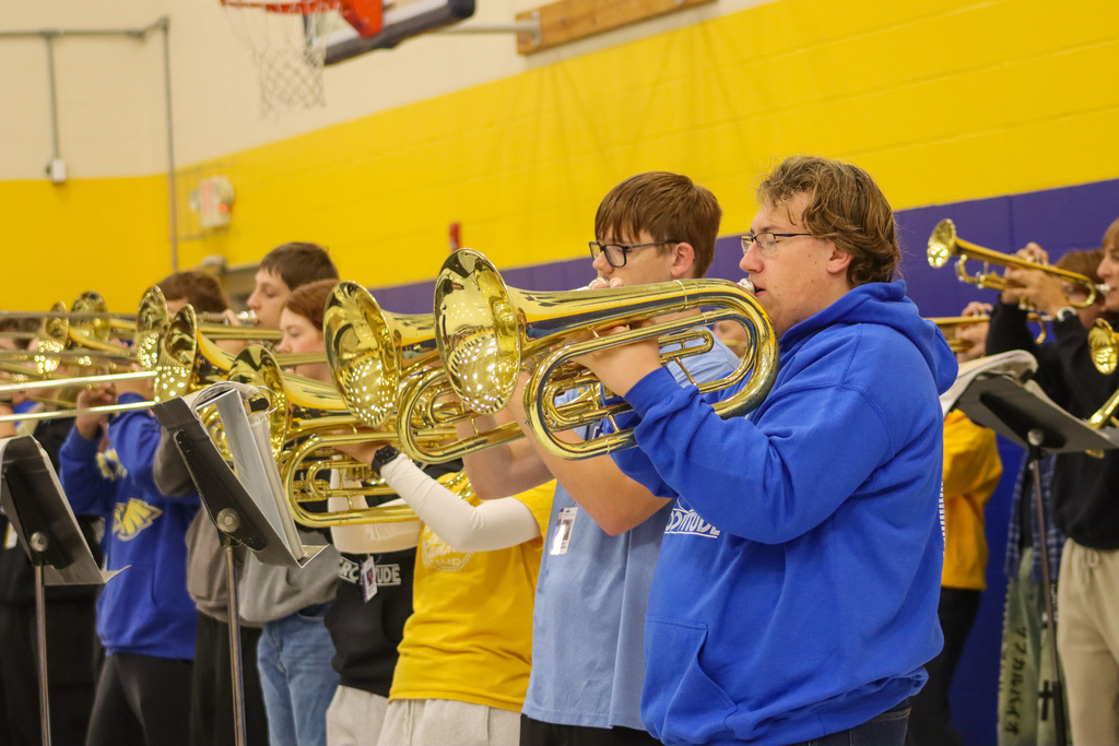 CHS Band performing at Simmons Elementary