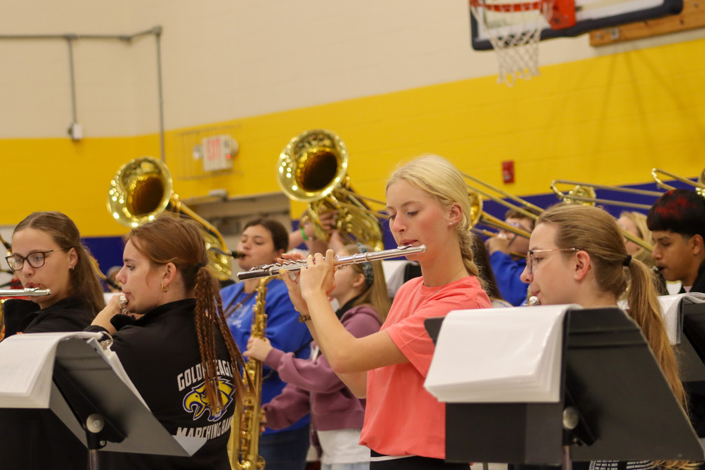 CHS Band performing at Simmons Elementary