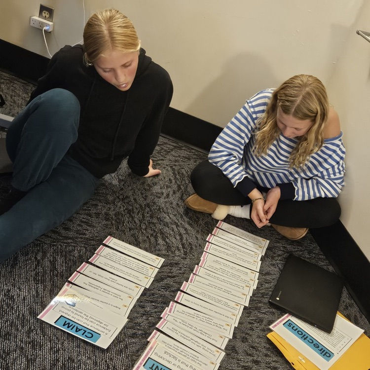 In 8th Grade Language Arts, students are learning the difference between a "claim" and a "statement" in their writing unit. This will prepare them for research and essay writing in multiple subject areas.