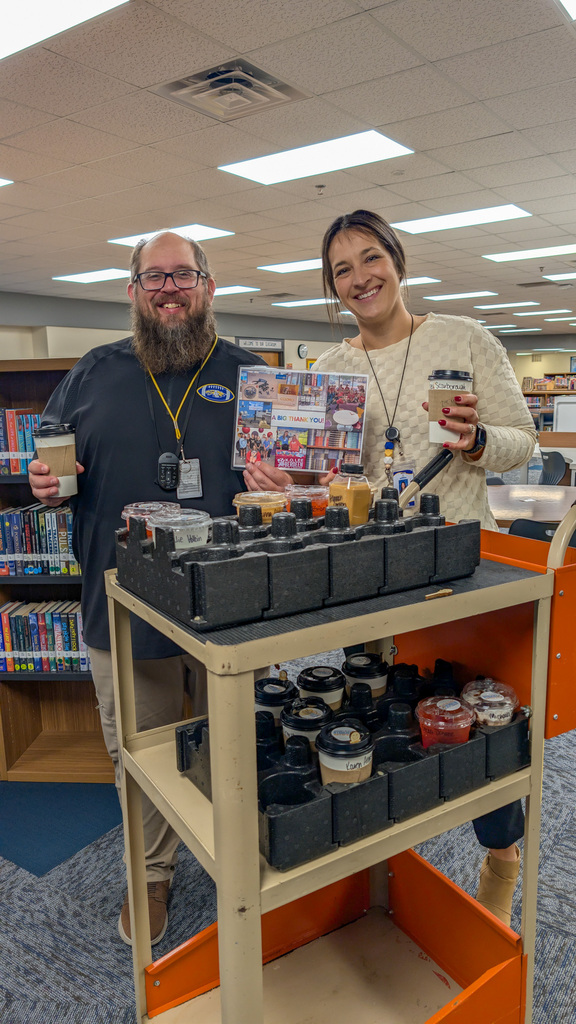 Holgate staff with coffee