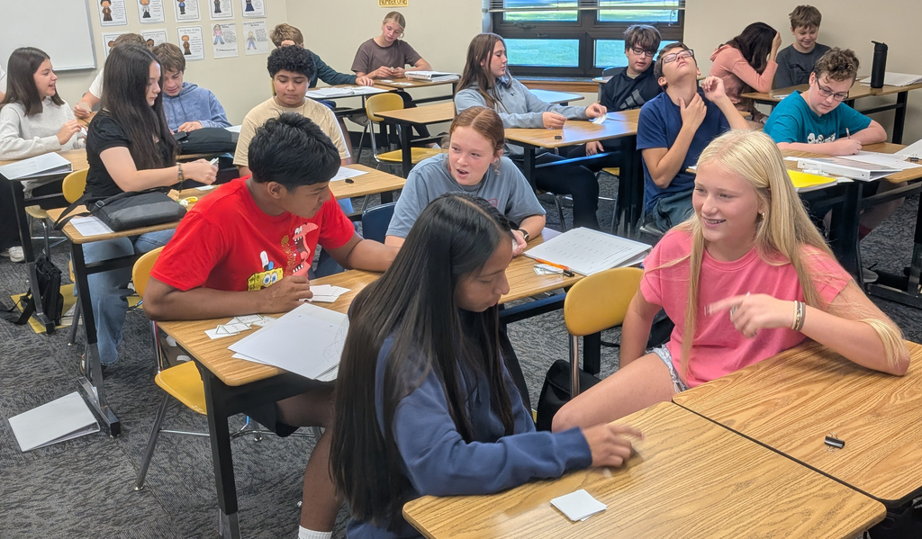 Review time!  8th grade math students playing Battleship and War review games!