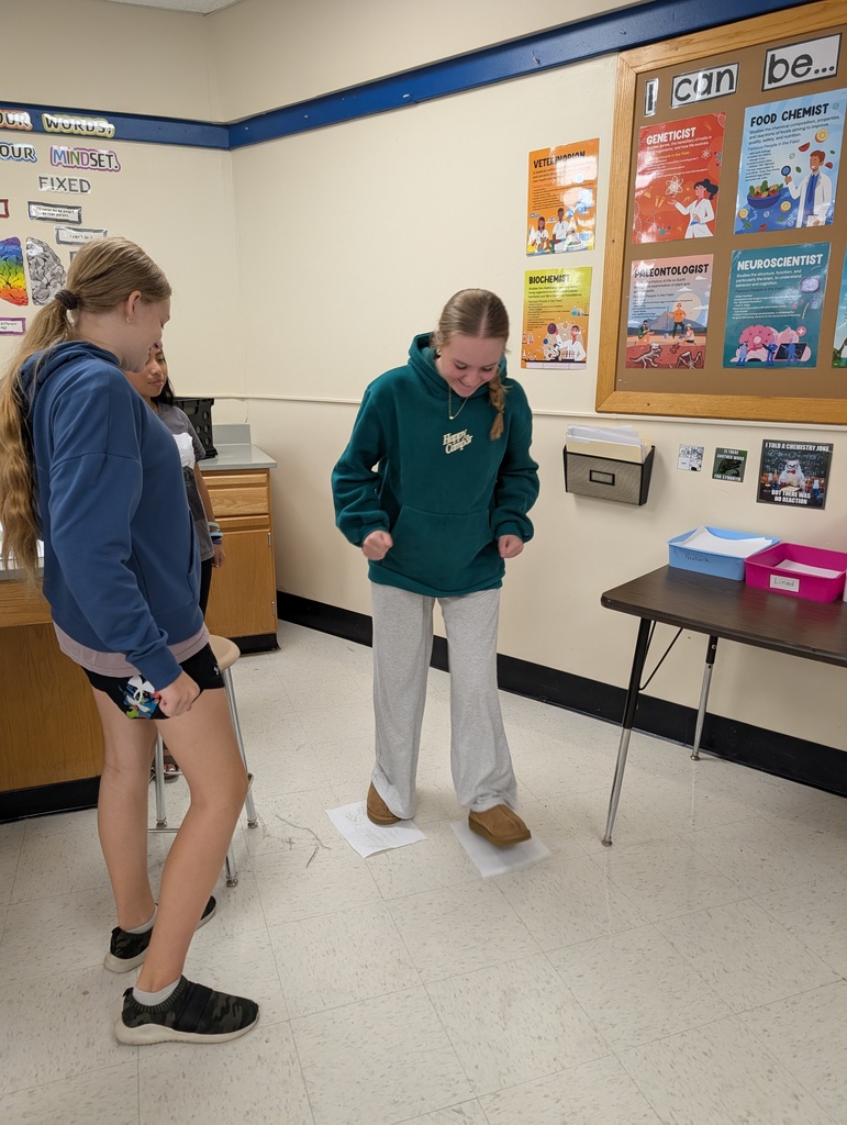 HMS 8th graders have been busy learning about forces and motion through various activities in science class!