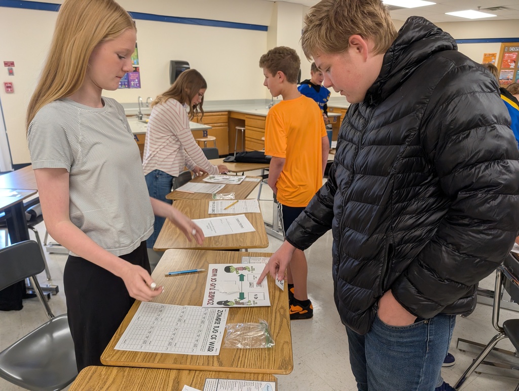 HMS 8th graders have been busy learning about forces and motion through various activities in science class!