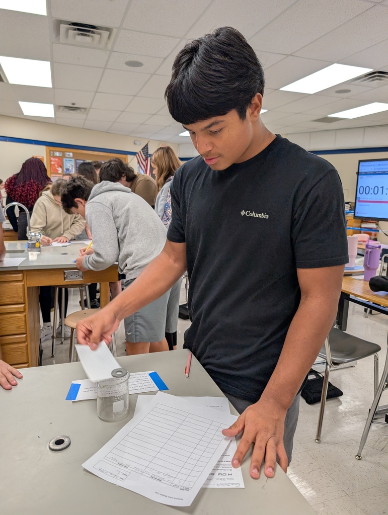 HMS 8th graders have been busy learning about forces and motion through various activities in science class!