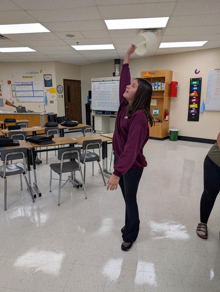 HMS 8th graders have been busy learning about forces and motion through various activities in science class!