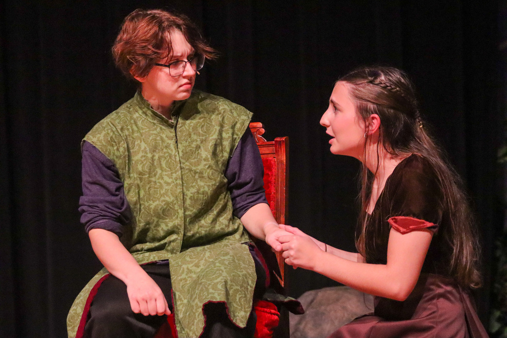Macbeth rehearsal at the CHS theater