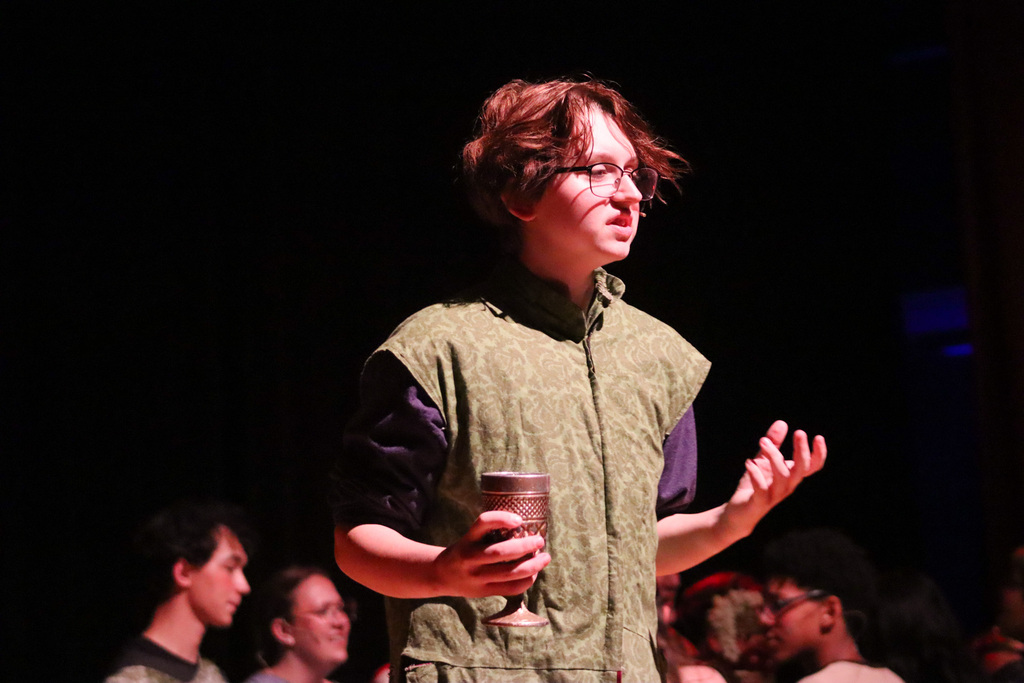 Macbeth rehearsal at the CHS theater