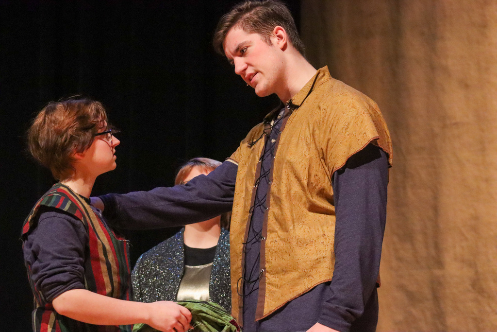 Macbeth rehearsal at the CHS theater