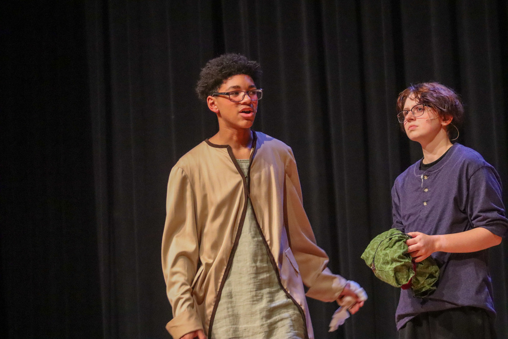 Macbeth rehearsal at the CHS theater