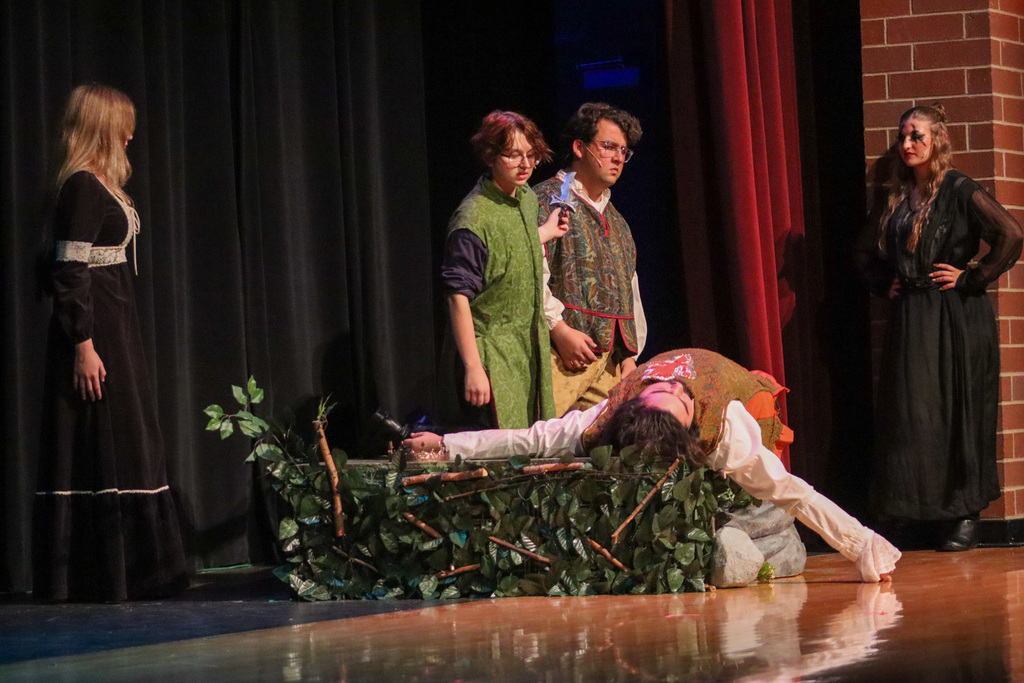 Macbeth rehearsal at the CHS theater
