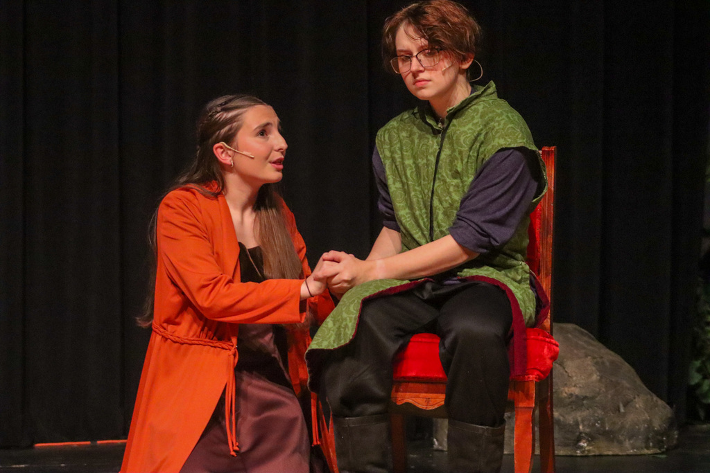 Macbeth rehearsal at the CHS theater