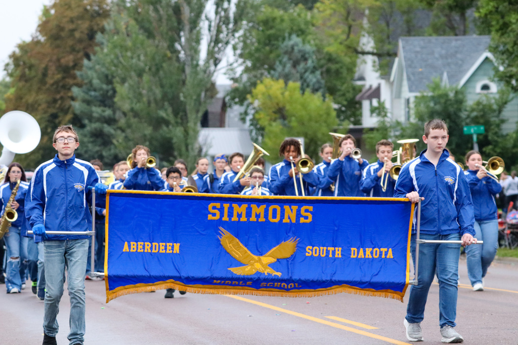 Aberdeen Public Schools students in the NSU Parade