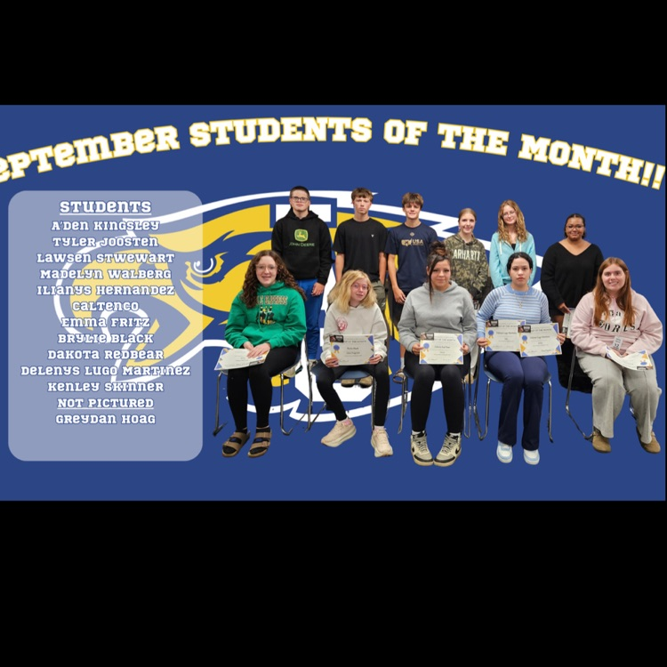 Sept. Students of the Month