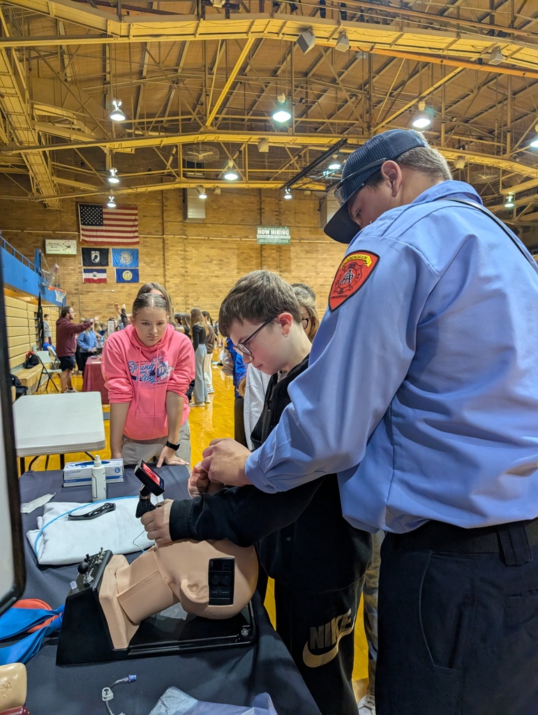 HMS 8th Graders had a  great time learning about different careers in the health field at Camp Med!