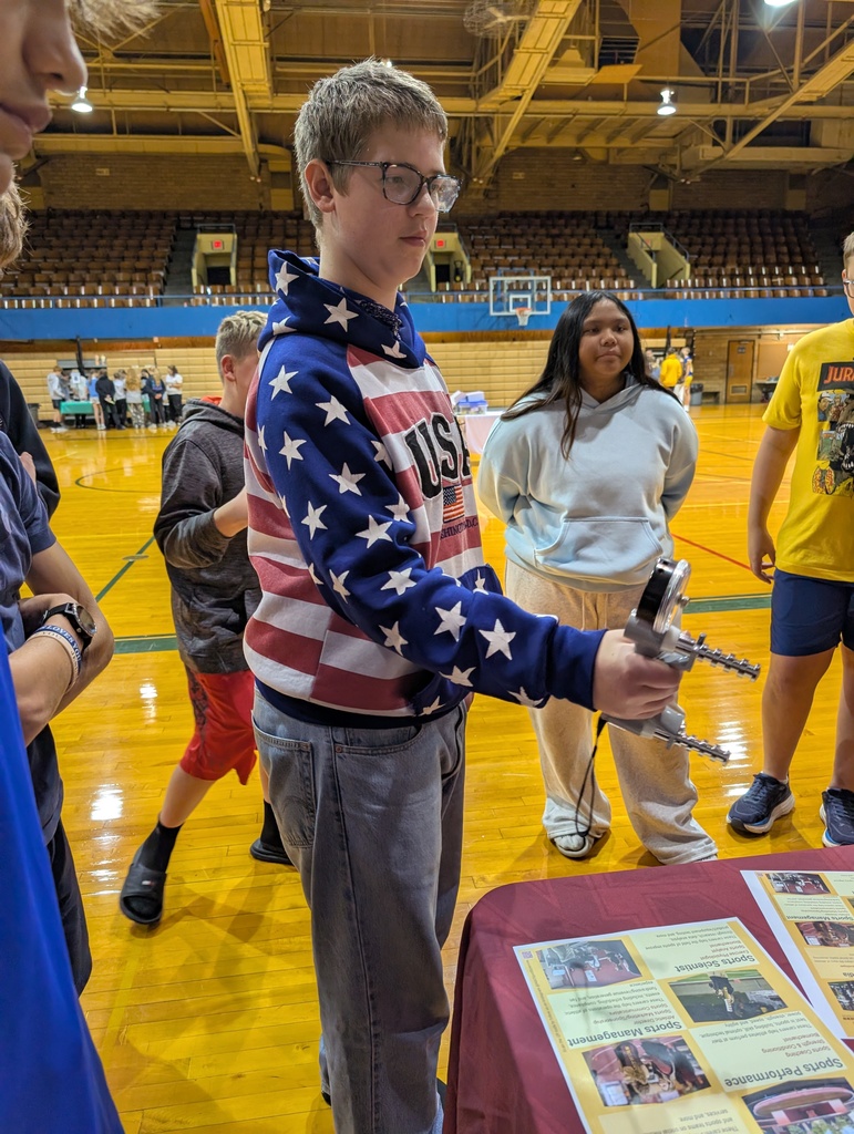 HMS 8th Graders had a  great time learning about different careers in the health field at Camp Med!