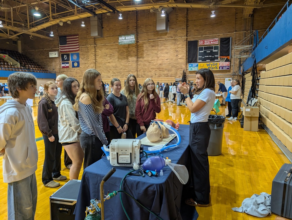 HMS 8th Graders had a  great time learning about different careers in the health field at Camp Med!