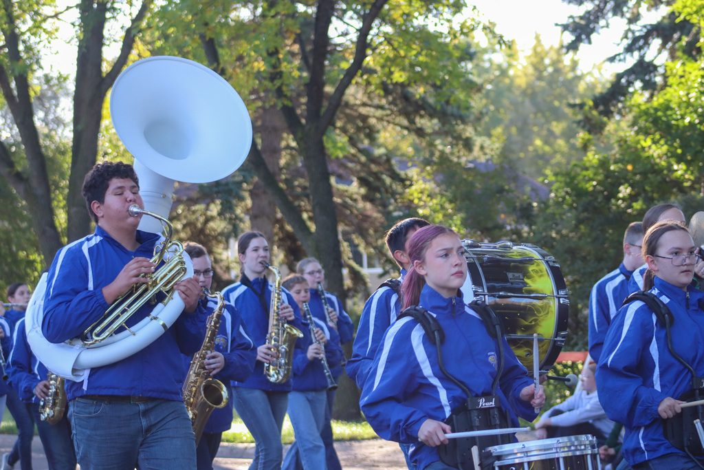 Holgate and Simmons Marching Band in the Aberdeen Marching Band Festival