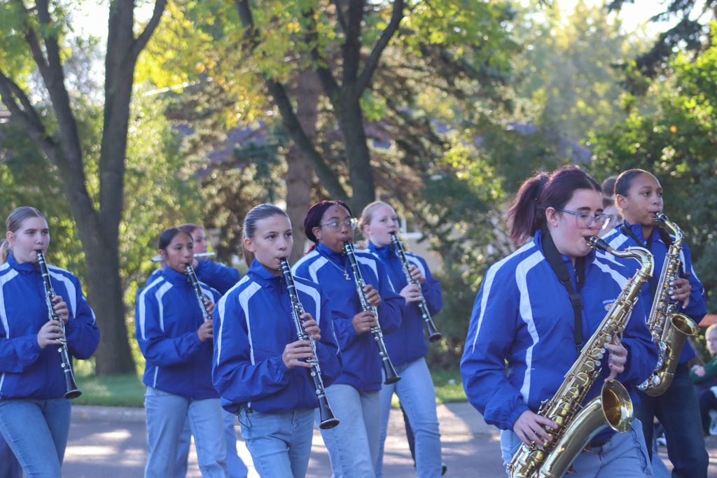 Holgate and Simmons Marching Band in the Aberdeen Marching Band Festival