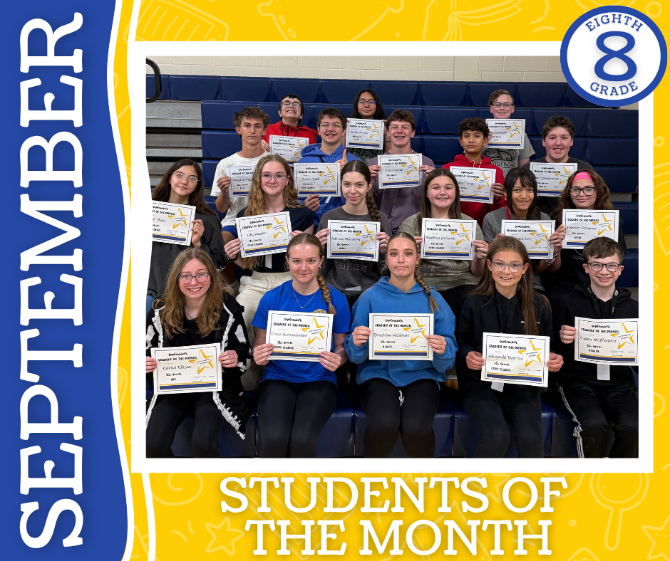 September Student of the Month Winners!