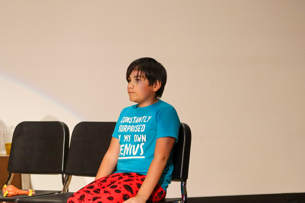 Holgate students rehearsing their fall play