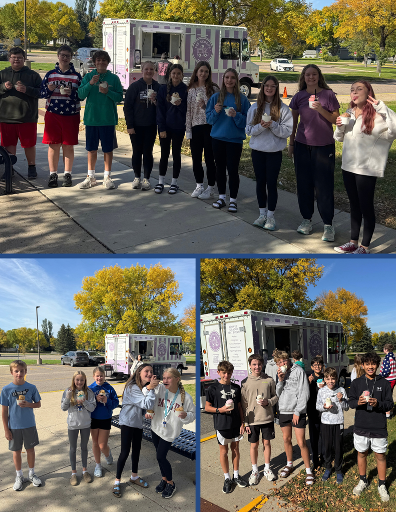 🍦 A sweet way to celebrate KINDNESS! 💙💛  A huge THANK YOU to our HMS PTA and 605 Scoops for helping us treat our Kindness Challenge winners today!  Students from our top three homerooms, along with the top 10 individual fundraisers, were treated to FREE ice cream, and we couldn’t have asked for a more beautiful day to celebrate! ☀️🍦  AND...thank you to everyone who helped make our Kindness Fundraiser such a success!!