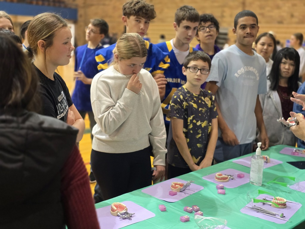 SMS students learning about health careers at Camp Med