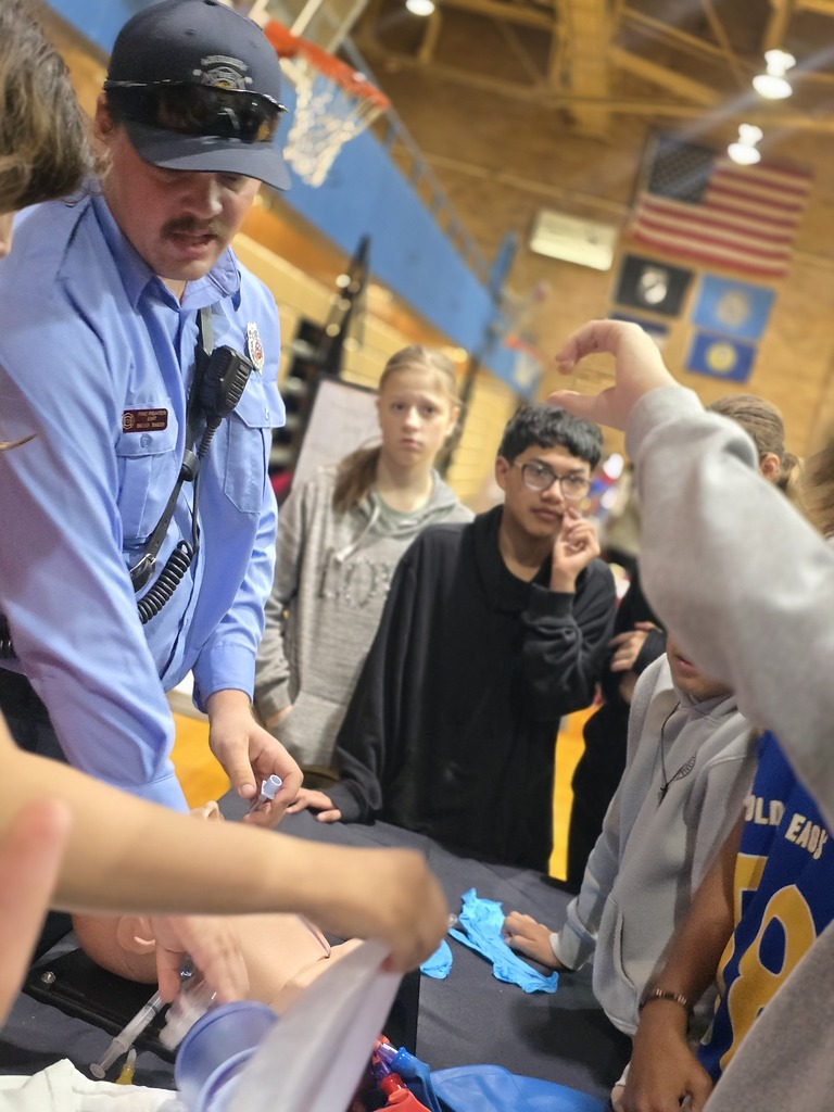 SMS students learning about health careers at Camp Med